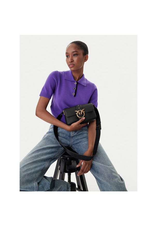 Pinko - Torebka PINKO. Kolor: czarny