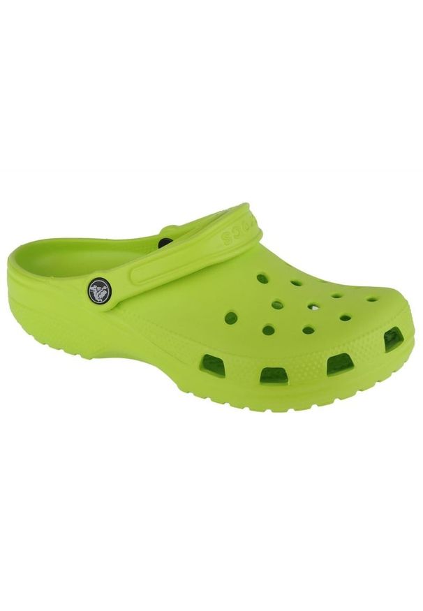 Klapki Crocs Classic Clog 10001-3UH zielone. Kolor: zielony. Materiał: materiał, tworzywo sztuczne, guma