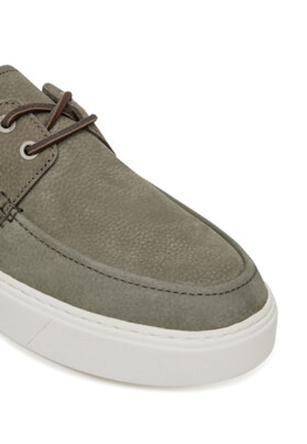 Calvin Klein Półbuty Hybrid Lace Up Boat Nu HM0HM01892 Szary. Kolor: szary. Materiał: zamsz, skóra