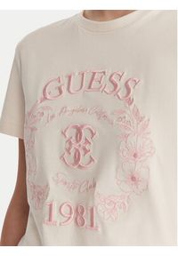 Guess T-Shirt V6RI12 J1314 Biały Regular Fit. Kolor: biały. Materiał: bawełna #3