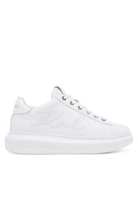 Karl Lagerfeld - KARL LAGERFELD Sneakersy Kapri KL62572A Biały. Kolor: biały. Materiał: skóra