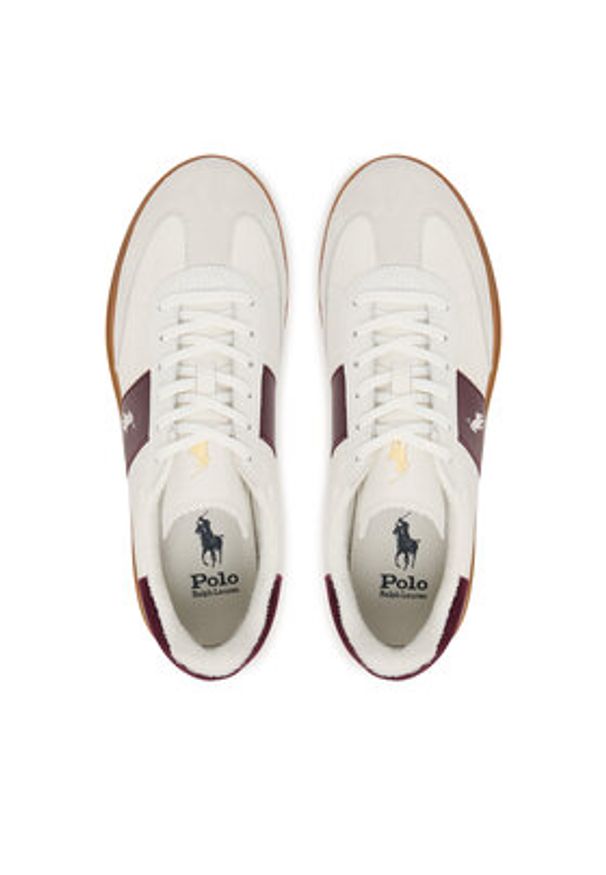 Polo Ralph Lauren Sneakersy 809973706003 Biały. Kolor: biały. Materiał: skóra, zamsz