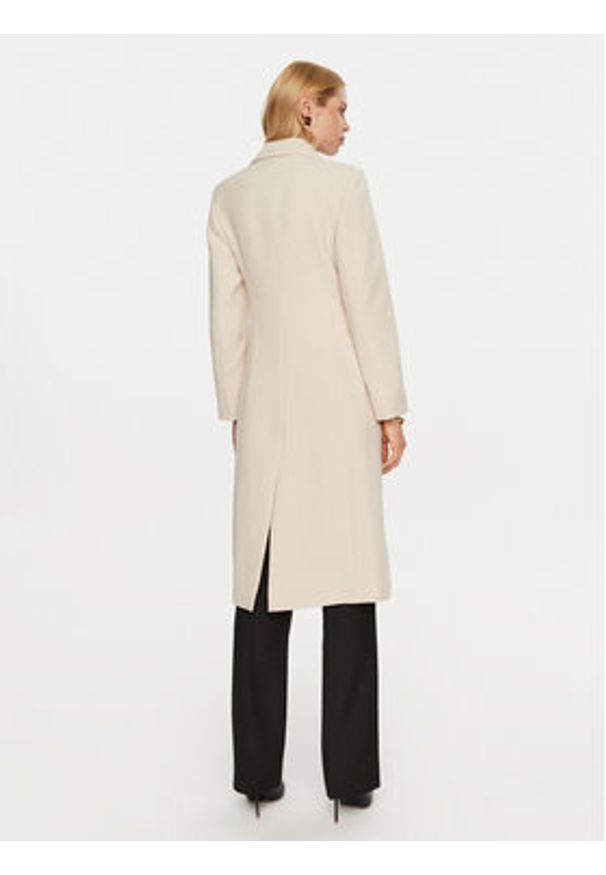 Artigli Płaszcz przejściowy ACCP000638 Beżowy Regular Fit. Kolor: beżowy. Materiał: wiskoza, syntetyk