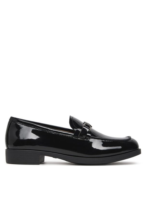 Love Moschino - LOVE MOSCHINO Loafersy JA10012G1MIH000B Czarny. Kolor: czarny. Materiał: skóra