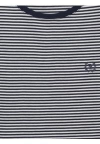 Big-Star - Koszulka damska w paski z haftem granatowa Zenaisa 403. Okazja: na co dzień. Kolor: niebieski. Materiał: dzianina, jeans. Wzór: haft, paski. Styl: klasyczny, casual #2