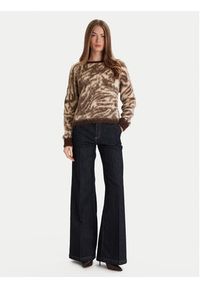 ViCOLO Jeansy DF5086 Granatowy Wide Leg. Kolor: niebieski #5