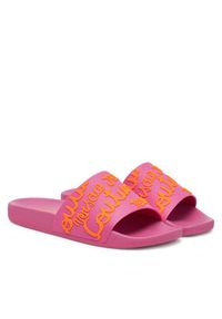 Versace Jeans Couture Klapki 78VA3SQ1 Różowy. Kolor: różowy