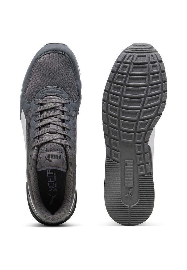 Buty sportowe Puma St Runner V4 Mesh. Kolor: szary. Materiał: tkanina, syntetyk, materiał, guma, mesh. Sport: turystyka piesza