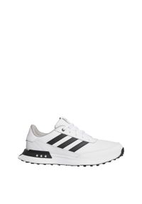 Adidas - Buty S2G Spikeless Leather 24 Golf. Kolor: biały, wielokolorowy, czarny, szary. Materiał: skóra. Szerokość cholewki: normalna. Sport: golf