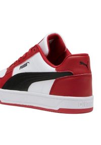Puma - Męskie Buty Treningowe Ze Skóry Ekologicznej Caven 2.0 Club. Kolor: czerwony, biały, wielokolorowy, czarny. Materiał: skóra ekologiczna. Sport: turystyka piesza
