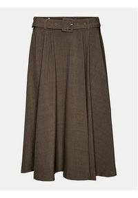 Vero Moda Spódnica trapezowa Tarisa 10318628 Brązowy Regular Fit. Kolor: brązowy. Materiał: syntetyk #3