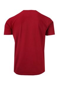 Pako Jeans - T-shirt Bawełniany, Bordowy, Ciemny Czerwony, Męski z Nadrukiem, Krótki Rękaw, U-neck -PAKO JEANS. Okazja: na co dzień. Kolor: czerwony. Materiał: bawełna. Długość rękawa: krótki rękaw. Długość: krótkie. Wzór: nadruk. Styl: casual #2