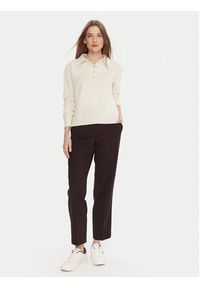 TOMMY HILFIGER - Tommy Hilfiger Chinosy WW0WW48353 Bordowy Slim Fit. Kolor: czerwony. Materiał: syntetyk, wełna #4