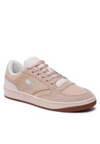 Tommy Jeans Sneakersy Retro Cupsole Suede EM0EM01161 Beżowy. Kolor: beżowy. Materiał: zamsz, skóra #2