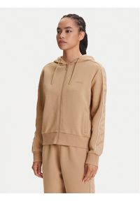 Guess Bluza V5YQ00 KB3P2 Beżowy Regular Fit. Kolor: beżowy. Materiał: syntetyk