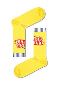 Happy-Socks - Happy Socks Zestaw 2 par wysokich skarpet unisex XWYW02-2200 Kolorowy. Materiał: materiał, bawełna. Wzór: kolorowy #3