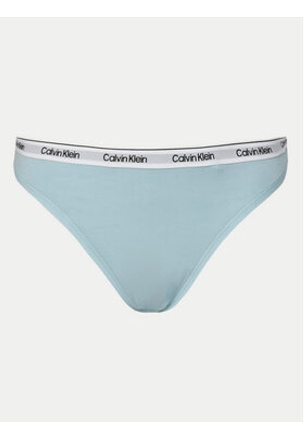 Calvin Klein Underwear Komplet 3 par stringów 000QD5209E Kolorowy. Materiał: bawełna. Wzór: kolorowy