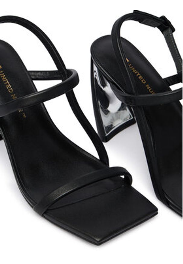 United Nude Sandały Zuma Strappy Hi 110100116 Czarny. Kolor: czarny. Materiał: skóra
