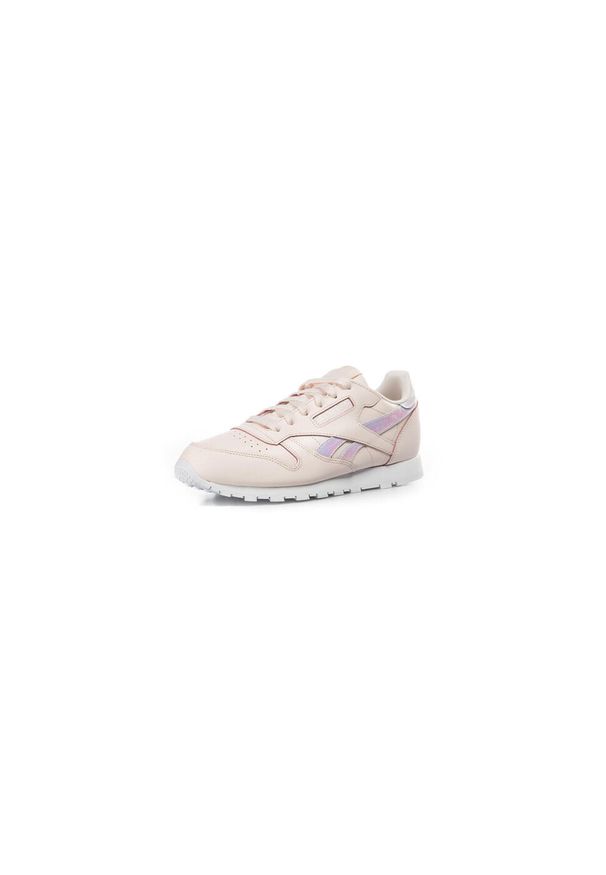 Buty do chodzenia dla dzieci Reebok Classic Leather. Zapięcie: sznurówki. Kolor: różowy. Materiał: skóra, syntetyk, tkanina, materiał. Szerokość cholewki: normalna. Model: Reebok Classic. Sport: turystyka piesza