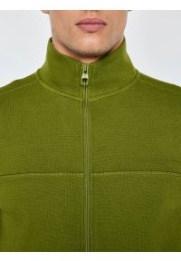 Big-Star - Bluza męska rozpinana ze stójką khaki Wlador 301. Okazja: na co dzień. Typ kołnierza: kołnierzyk stójkowy. Kolor: zielony. Materiał: dzianina, dresówka, materiał. Wzór: ze splotem, nadruk. Styl: klasyczny, casual #3