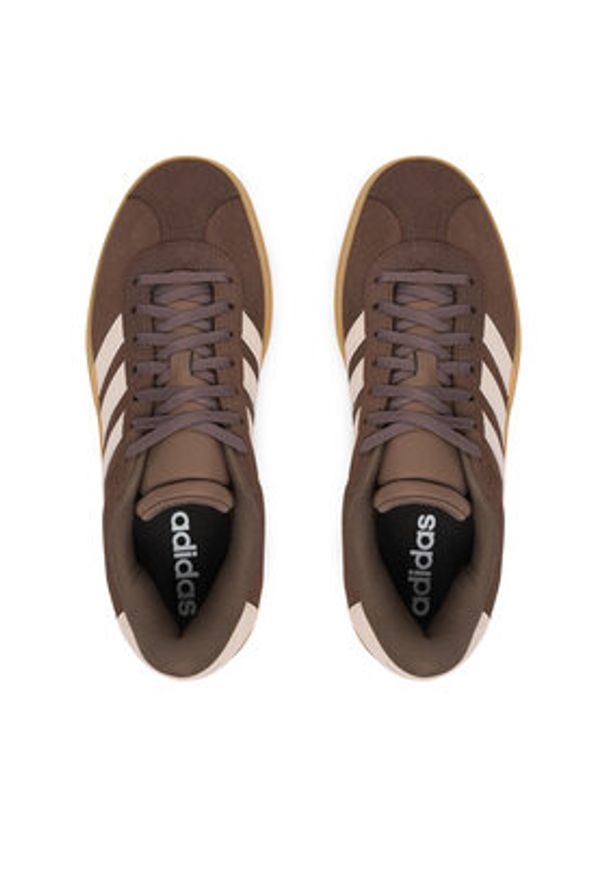 Adidas - adidas Sneakersy Vl Court Bold J KK4502 Brązowy. Kolor: brązowy. Materiał: skóra, zamsz