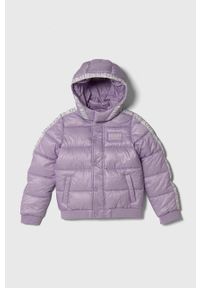 Guess kurtka dziecięca kolor fioletowy. Okazja: na co dzień. Kolor: fioletowy. Styl: casual