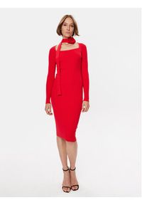 Gaudi Sukienka dzianinowa 321FD13008 Czerwony Regular Fit. Kolor: czerwony. Materiał: wiskoza, dzianina #5