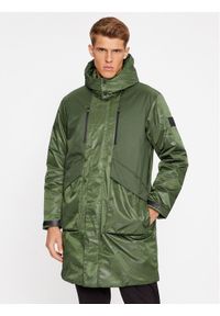 EA7 Emporio Armani Płaszcz zimowy 6RPK04 PNERZ 1845 Zielony Regular Fit. Kolor: zielony. Materiał: syntetyk. Sezon: zima