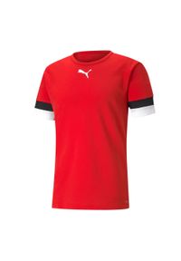 Puma - Koszulka piłkarska męska PUMA teamRISE Jersey. Kolor: wielokolorowy, czarny, czerwony. Materiał: jersey, poliester. Sport: piłka nożna