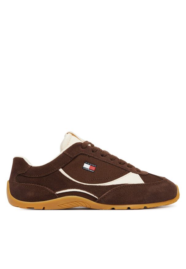 Tommy Jeans Sneakersy Archive '97 Lite Sued EN0EN02997 Brązowy. Kolor: brązowy. Materiał: skóra, zamsz