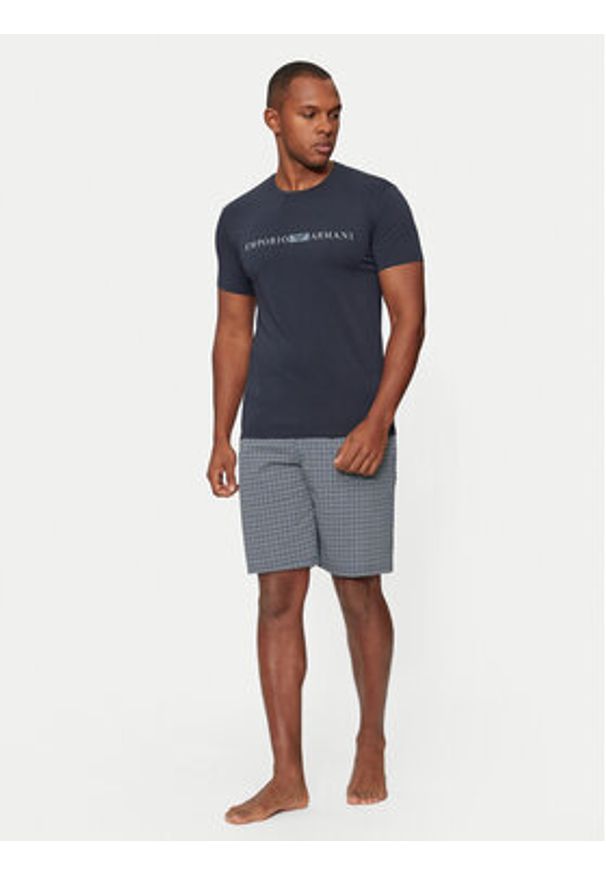 Emporio Armani Underwear T-Shirt 111971 4F525 00135 Granatowy Regular Fit. Kolor: niebieski. Materiał: bawełna