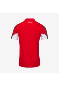 Head - Koszulka polo męska CLUB 22 Tech. Typ kołnierza: polo. Kolor: czerwony. Materiał: poliester, materiał. Sport: tenis #2