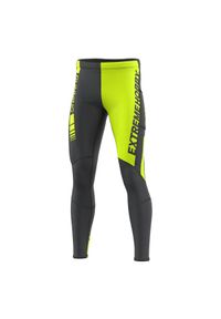 Legginsy do biegania męskie EXTREME HOBBY DRAFT. Kolor: zielony. Materiał: elastan, poliester. Sport: kolarstwo, bieganie
