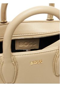 BOSS Torebka 50547766 Beżowy. Kolor: beżowy. Materiał: skórzane #3
