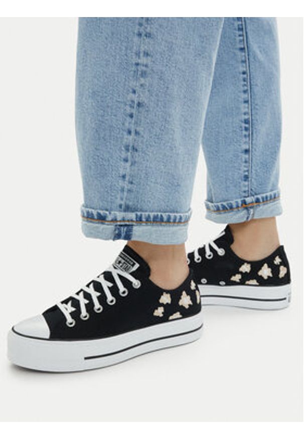 Converse Trampki Chuck Taylor All Star Lift A14937C Czarny. Kolor: czarny. Materiał: materiał