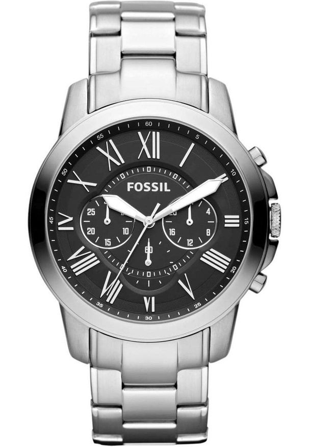 Fossil - Zegarek FS4736IE. Kolor: srebrny. Materiał: materiał