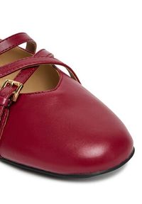 MICHAEL Michael Kors Baleriny Indy 40T5IDFP2L Bordowy. Kolor: czerwony. Materiał: skóra #3