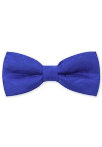 Modini - Niebieska mucha we wzór paisley C2. Kolor: niebieski. Materiał: poliester, tkanina. Wzór: paisley. Styl: elegancki #1