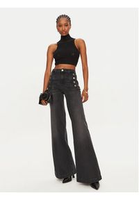 ViCOLO Jeansy DS0011 Czarny Wide Leg. Kolor: czarny #5