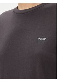 Wrangler T-Shirt 112343064 Czarny Slim Fit. Kolor: czarny. Materiał: bawełna #4