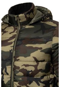 Wrangler - KURTKA ZIMOWA WRANGLER PUFFER JACKET CAMOUFLAGE W4725X4X3. Materiał: polar, puch. Wzór: moro. Sezon: zima #7