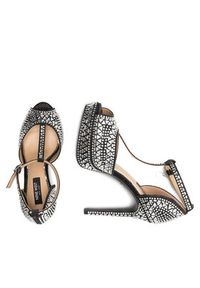 Nine West Sandały NISA SY015-1NW Czarny. Kolor: czarny. Materiał: materiał #5