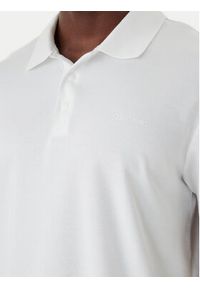 Calvin Klein Polo Birdseye LV04LF208G Biały Regular Fit. Typ kołnierza: polo. Kolor: biały. Materiał: bawełna #2