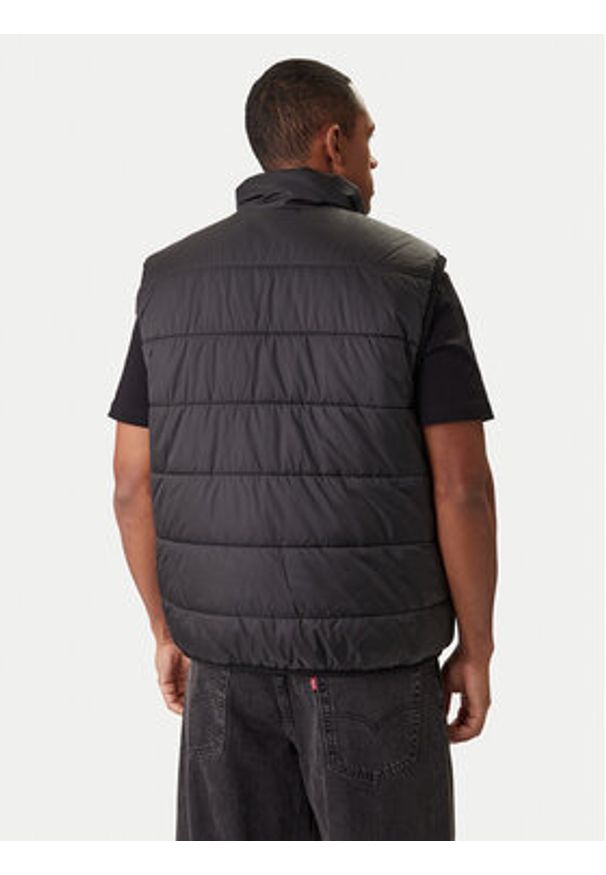 Karl Lagerfeld Jeans Kamizelka B1M15043 Czarny Regular Fit. Kolor: czarny. Materiał: syntetyk