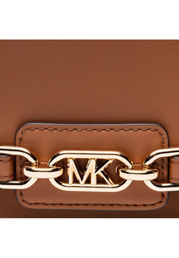 MICHAEL Michael Kors Torebka Heather 32F2G7HC1L Brązowy. Kolor: brązowy. Materiał: skórzane