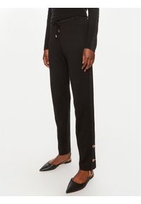 Liu Jo Sport Spodnie dresowe TF4100 MS49I Czarny Regular Fit. Kolor: czarny. Materiał: wiskoza