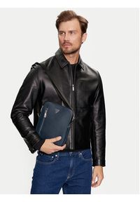 Guess Saszetka Torino HMTOSA P4218 Niebieski. Kolor: niebieski. Materiał: skóra #5
