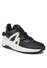 Armani Exchange Sneakersy XUX187 XV774 00002 Czarny. Kolor: czarny. Materiał: materiał