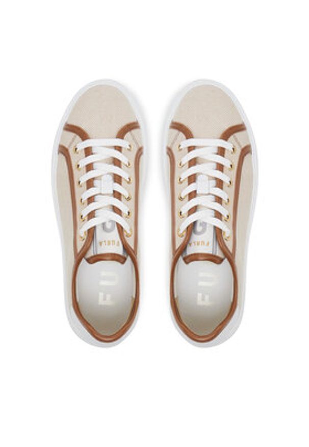 Furla Sneakersy YJ16NUA BX3902 3935S Écru. Materiał: materiał