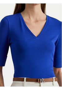 Lauren Ralph Lauren - LAUREN RALPH LAUREN Bluzka 200815843012 Niebieski Slim Fit. Kolor: niebieski. Materiał: bawełna #3